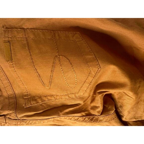 Seven 7 Gold Denim Pants Womans Size 14 Skinny Thick Threading Jeans Mid Rise - Picture 11 of 12